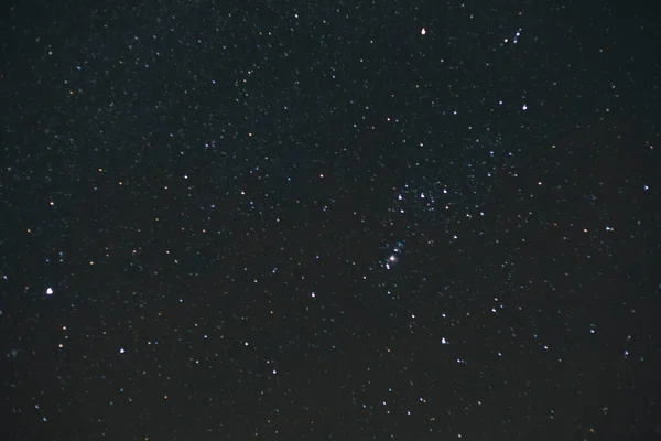Ciel Étoilé Brillant Tard Dans Nuit — Photo