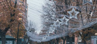 Erivan şehrinde yeni yıl süslemeleri