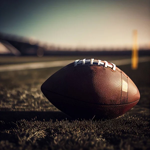 American Football Ball Field Generative Royalty Free Stock Images