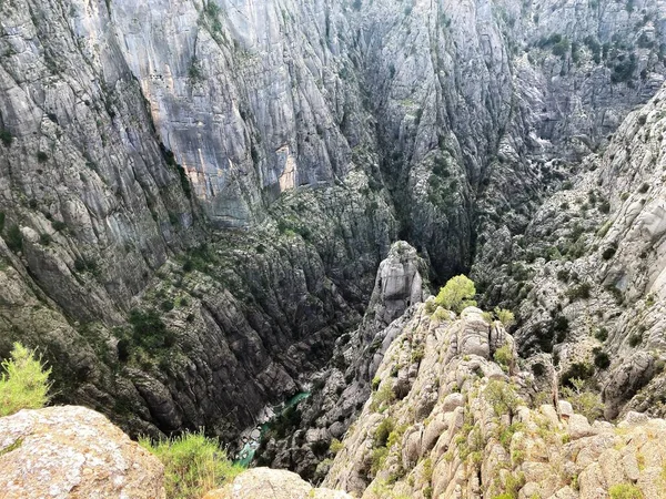 Manavgat, Antalya 'daki Tazi Kanyonu manzarası, Türkiye hava manzarası. Yüksek kalite fotoğraf
