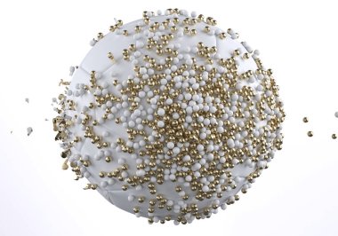 Altın ve Beyaz futbol arka planı.