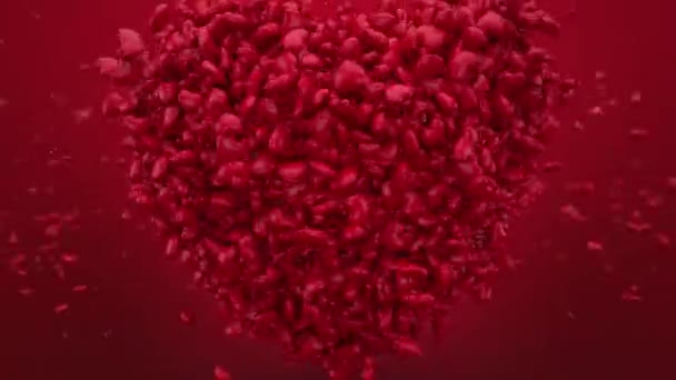 Animation Ευτυχισμένη Ημέρα Μητέρων Χαιρετισμό Χαριτωμένο Σχήμα Καρδιάς Και Μήνυμα — Αρχείο Βίντεο
