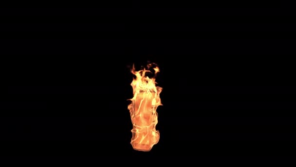 Burning Pound Jel Alfa Átlátszó Csatorna Háttér Könnyű Drag Drop — Stock videók
