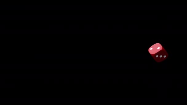 Перехід Червоних Чорних Кісток Прозорому Фоні Альфа Каналу Перетягування Скидання — стокове відео