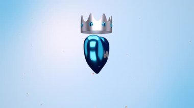 Babalar Günü 'nü, parçacık etkisine sahip mavi bir arkaplan üzerine kurulmuş çarpıcı bir 3 boyutlu animasyonla kutlayalım..