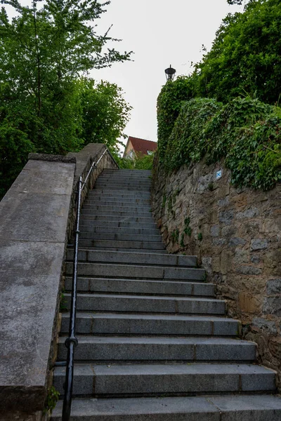 stock image The Lindenstaffel - Steep Staircase in Neudenau