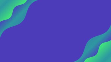 Menekşe ve yeşil renklerde sunum başlığı arkaplanının canlandırması