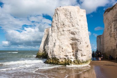 Botany Bay, Kent, İngiltere 'deki Freestand White Tebeşir Yığını