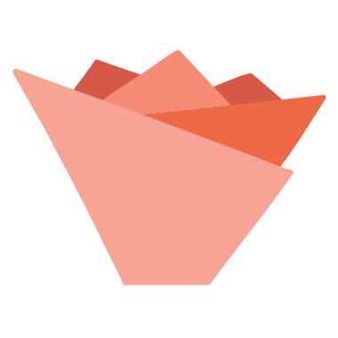 Origami çiçeği, gül, taç yaprakları Origami kırmızı kağıt çiçeği