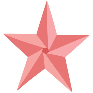 Origami yıldızı, denizyıldızı, üçgen katlanmış kağıt ustalıklı vektör.