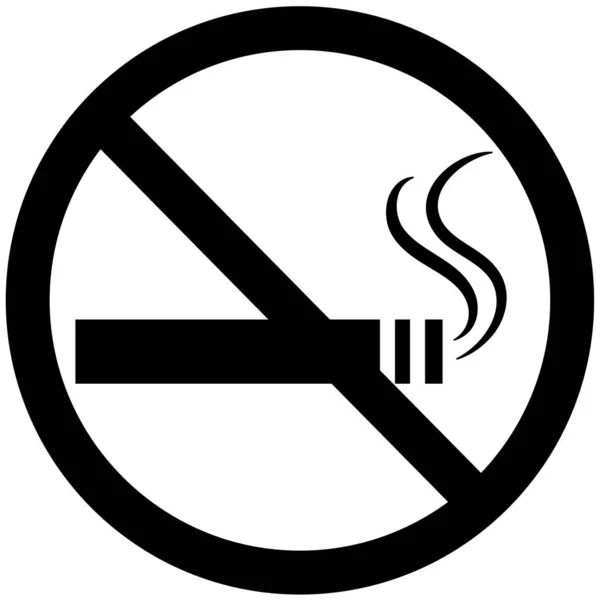Smoking Sign White Background Public Signs — Stock Vector