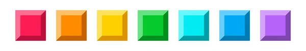 Blocs Colorés Briques Éléments Mosaïque Pour Match Occasionnel Puzzle Conception — Image vectorielle