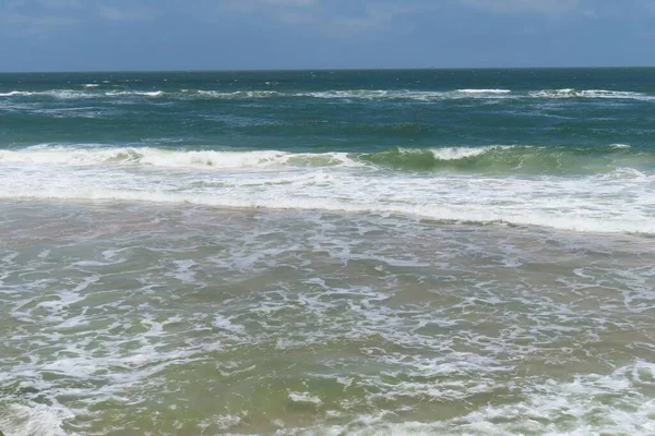 Kuzey Florida Nın Atlantik Kıyısındaki Güzel Okyanus Suyu Arka Planı — Stok fotoğraf