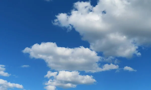 Schöne Wolken Auf Blauem Himmel Hintergrund Florida Natur — Stockfoto