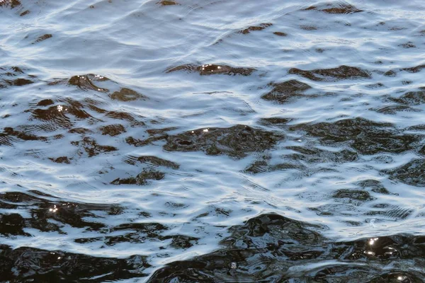 深蓝色大理石抽象水背景纹理的掩蔽 — 图库照片