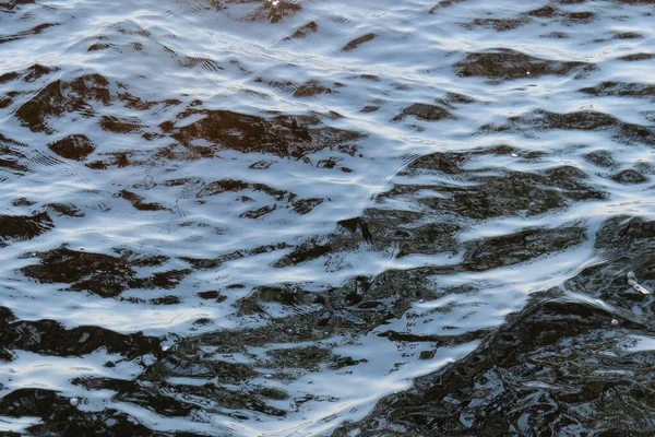 Κοντινό Πλάνο Του Σκούρο Μπλε Μάρμαρο Αφηρημένη Υφή Φόντο Νερό — Φωτογραφία Αρχείου