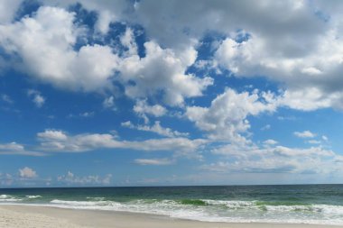 Beautiful ocean and sky view on Atlantic coast of North Florida