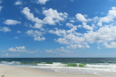 Beautiful ocean and sky view on Atlantic coast of North Florida