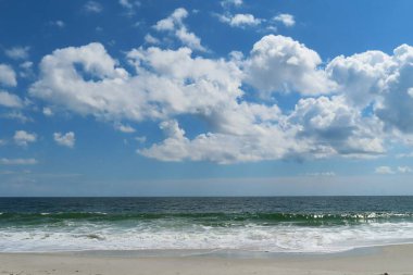 Beautiful ocean and sky view on Atlantic coast of North Florida
