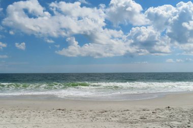 Beautiful ocean and sky view on Atlantic coast of North Florida