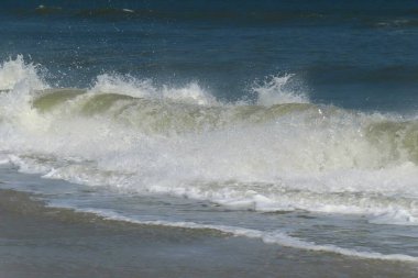 Kuzey Florida 'nın Atlantik kıyısındaki okyanus suları