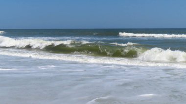 Kuzey Florida 'nın Atlantik kıyısında güzel bir okyanus manzarası