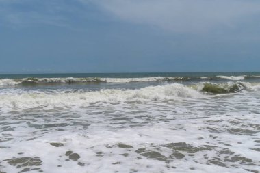 Kuzey Florida 'nın Atlantik kıyısında güzel bir okyanus manzarası