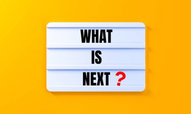 Burada yazılı soru işareti var. konsept