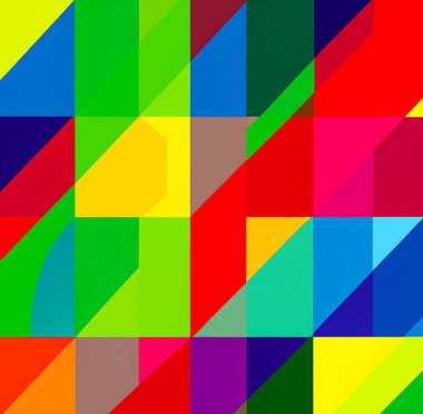 renkli geometrik şekiller arka plan