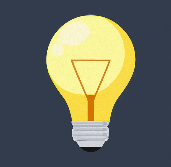 Векторная Лампочка Идея — стоковое фото