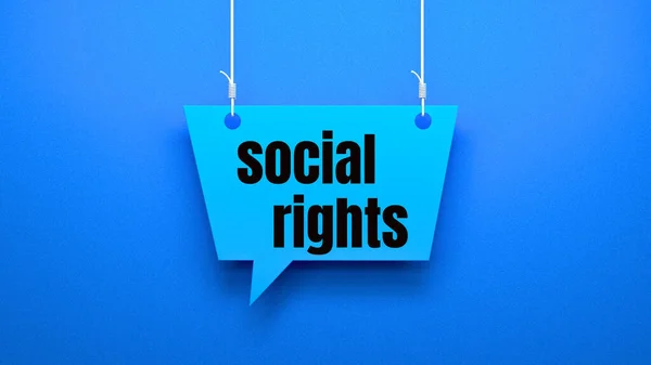 Bolla Discorso Diritti Sociali — Foto Stock
