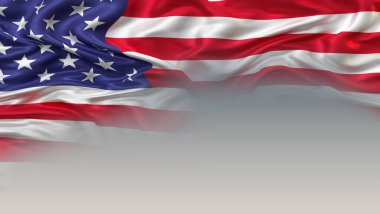 3D render Usa bayrağı arkaplanı. Amerikan bayrağı ,