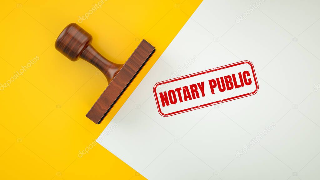 Notary public stamp banner