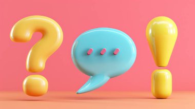 soru ve ünlem işareti arkaplanı