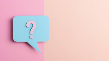 soru işareti, konuşma balonu arkaplanı