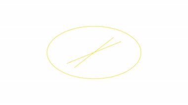 Beyaz Arkaplanda Dönen Çember Canlandırması