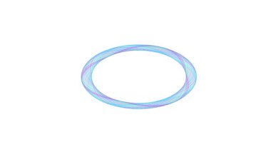 Beyaz Arkaplanda Renkli Dönen Çember Canlandırması