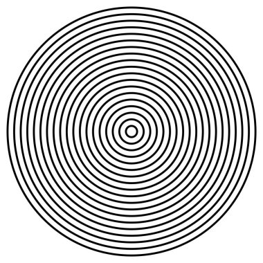 Soyut Radyal Konsantrik Çemberler Dokusu Kusursuz Geometrik Desen