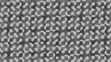 Soyut arkaplanda siyah ve gri sıvı şekilli geometrik girdap hareketi