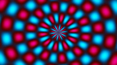 Soyut dinamik hareketli neon geometrik şekil