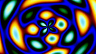 Soyut dinamik hareketli neon geometrik şekil