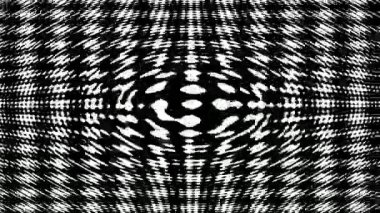 Gerçek üstü hipnotik soyut hareket. Siyah beyaz ve kusursuz görsel animasyon.