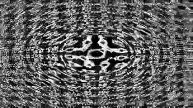 Gerçek üstü hipnotik soyut hareket. Siyah beyaz ve kusursuz görsel animasyon.