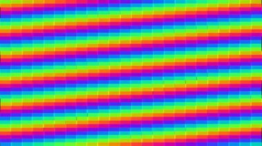 Hipnotik renkli geometrik şekil animasyonu 4K dipsiz döngü videosu