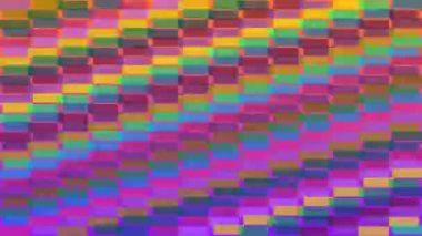 Hipnotik renkli geometrik şekil animasyonu 4K dipsiz döngü videosu