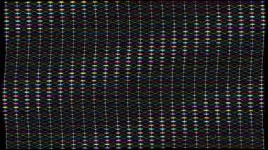 Neon dalgası 4K kusursuz döngü animasyon canlı video