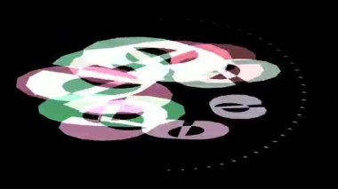 Hipnotik renkli geometrik şekil animasyonu 4K dipsiz döngü videosu