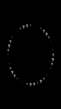 Soru işaretsiz 4K renk döngüsü animasyonu ile hipnotik yatay spiral çiçek açar