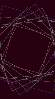 Eşmerkezli küpler 4K pürüzsüz döngü animasyon geometrik soyut video