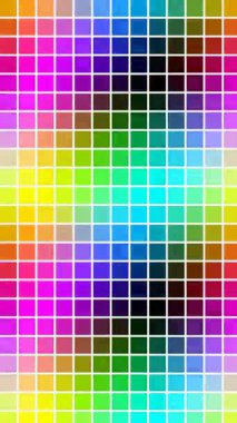 Modern Asya süslemeleriyle süzülen neon gökkuşağı motif animasyonu